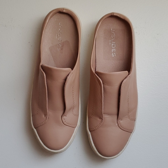 🌷J/SLIDES NYC Leather Slip-on Plataform Sneaker - Picture 2 of 8